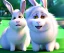 Placeholder: Portrait of Snowball, the rabbit from The Secret Life of Pets