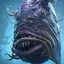 Placeholder: fluid ink angler fish creature, unreal engine 5, 8k resolution, photorealistic, ultra detailed