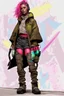 Placeholder: y2k, neon, fluo, cloth transparent, techwear, walkman, pop, blade runner