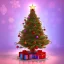 Placeholder: cute 3d cartoon christmas tree with biswap