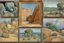 Placeholder: blue sky, rocks, sci-fi, mountains, vegetations, friedrich eckenfelder, paul cezanne, and henry luyten impressionism paintings