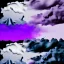 Placeholder: a texture of a grey sky violently exploding and vomiting dirty grey hues of blue, purple, and black that partially muddy the sky, making it ugly, surreal, dreamlike