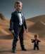 Placeholder: James bond toddler, full body, gun, car, dramatic lighting, hyper realistic