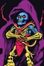 Placeholder: Skeletor in the style of "trout mask replica" by Captain Beefheart