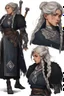 Placeholder: Viking woman character design semi realistic anime