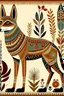 Placeholder: Native American Folk Art Coyote illustration