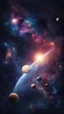 Placeholder: galaxy, stars, planets, cosmos, deep space, dark, mystical,