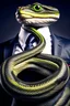 Placeholder: Snake dressed in a business suit