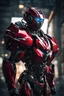 Placeholder: Valentine in a robot transformer, super suit with spikes on his arms and shoulders, explode, hdr, (intricate details, hyperdetailed:1.16), piercing look, cinematic, intense, cinematic composition, cinematic lighting, color grading, focused, (dark background:1.1) by. Addie digi