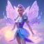 Placeholder: fairy in a blue and violet landsacape with multicolored crystals falling from the sky, full of details, smooth, bright sunshine，soft light atmosphere, light effect，vaporwave colorful, concept art, smooth, extremely sharp detail, finely tuned detail, ultra high definition, 8 k, unreal engine 5, ultra sharp focus