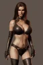 Placeholder: Raquel Welch in black leather, evil, leather, busty, cleavage, angry, stern look. character design by cory loftis, fenghua zhong, ryohei hase, ismail inceoglu and ruan jia. unreal engine 5, artistic lighting, highly detailed, photorealistic, fantasy