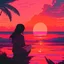 Placeholder: sunset, lofi colors, lofi vibes, cool colors
