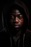 Placeholder: create image of a black man wearing hoodie 8k resolution, realistic, close up, high resolution beautiful, handsome,