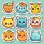 Placeholder: cute stickers templates