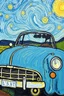Placeholder: a car in the style of van gogh