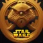 Placeholder: logo with only the letters 'STAR WARS', atmospheric, intricate, epic fantasy, ornate, 3D, cinematic lightning