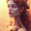 Placeholder: flower beautiful girl,utra realistic,highly detailed, sharp focus, parallax flowers, honeybee, fantasy art, Special Lighting, Vibrant, Solid color,color Scheme, forest