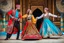 Placeholder: 1 man and 1 girl in Azerbaijani costume ,dancing Azerbaijan folk dance together