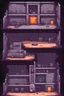 Placeholder: 2d pixel art environement, old abandoned human underground military bunker, use for experimentation, laboratory. platform video game