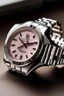 Placeholder: Think of a pink Rolex watch as a statement piece, a perfect accessory for the modern woman. Its rosy demeanor speaks of confidence and style, adding a touch of femininity to any ensemble."