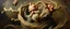 Placeholder: master oil painting by Rembrandt, bald clay golem in the middle of twister whirl wind, in the style of disney