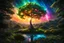 Placeholder: The birth of Creation, a leafy Tree with energetic and colorful streams of light in an epic galactic sky, with professional color grading, soft shadows, no contrast, Cinematic lighting, Volumetric lighting, Epic composition, Photorealism, Bokeh blur, Very high detail, Sony Alpha α7, ISO1900, Character design, Unreal Engine, Octane render, HDR, Subsurface scattering