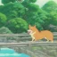 Placeholder: corgi lost round ball happy laughing running forest nature natural city town rolling