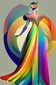 Placeholder: rainbow dress style of erte