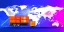 Placeholder: Vector and transportation operation service. Network vectors distribution of Container Cargo, Smart logistics and future of transport on global networking.