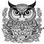 Placeholder: Large Print Owl Coloring Book 5000