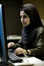Placeholder: iran woman working with computer