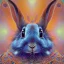 Placeholder: girl rabbit with blue aye, aboriginal, dot painting, indiginous, dot, mud, dream-time, abstract, dots, natural pigment, extremely sharp detail, finely tuned detail, ultra high definition, 8 k, unreal engine 5, ultra sharp focus, art germ and Paul Lewin and Kehinde Wiley