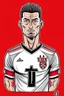 Placeholder: Cristiano Ronaldo wears the Egyptian Zamalek club jersey cartoon 2d