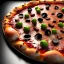 Placeholder: Fluid pizza, unreal engine 5, 8k resolution, photorealistic, ultra detailed, by greg rutowski