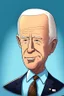 Placeholder: Joe Biden President of the United States of America , cartoon 2d