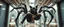 Placeholder: gritty air brush 3d with pen outline, vampire space loab spider panther cat holding a human in its grip, pin hole cam in doll house space ship hospital corridor, in the style of HR GIGER, ESCHER, motion blur background