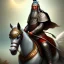 Placeholder: wise man ancient warrior on a horse