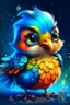 Placeholder: Another cute one, I can't help myself ;) MJ P: colorful chibi bird, digital art, hyper-realistic, trending on artstation, highly detailed, style of greg rutkowski, no background, UHD