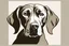 Placeholder: Weimaraner Dog clipart style simple stencil