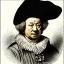 Placeholder: Drawing of swiss president in the style of Rembrandt