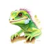 Placeholder: dnd, fantasy, watercolour, humongous strokes, stylistic, portrait, illustration, anthropomorphic lizard, furaffinity