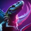 Placeholder: reptile like creature, wings, feathers, ultraviolet dimension, epic, big, beautiful, attractive, colourful, carnivore, deep colours, 8k resolution, dynamic lighting,ultra hyperdetailed, intricately detailed, Unreal Engine 5