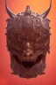 Placeholder: Furious rage, samurai warrior mask, close-up, macro lens, centered camera, intricate details, small minutiae, tiny features, particulars, colorful, 8k, least ambient occlusion, volumetric lighting,