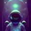 Placeholder: Psychedelic Alien Art, chromatic aberration, surreal space poster, weird space alien print, surrealist french art, eerie, 70s sci-fi art