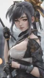 Placeholder: ronin Girl in 8k Neco anime artstyle , venom them, ronin costume, close picture, ronin custom, highly detailed, high details, detailed portrait, masterpiece,ultra detailed, ultra quality