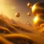 Placeholder: beautiful cosmic transparent golden landscape very etheric and cosmic, delicate colors, ultra sharp focus, 8k, unreal engine 5, extremely sharp detail, light effect, soft light atmosphere, smooth, full of details