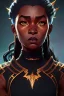 Placeholder: sango fantasy, fantasy magic, intricate, sharp focus, illustration, highly detailed, digital painting, concept art, matte, artgerm and paul lewin and kehinde wiley, masterpiece Asian lady black panther Papu New Guina pyramid black silver space lady space blood moon galaxy