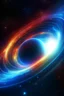 Placeholder: A neutron star rotating around itself in bright colors in HD resolution, with stars and planets shining back ground in deep space.