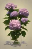 Placeholder: an isolated translucent hydrangea plant, 3d render, art nouveau style, ultra realistic, masked transparent flat background, backlight, popular on sketchfab, pixelsquid, 8k, volumetric lighting, super focused, no blur, trending on artstation, octane render, ultra detailed, hyperrealistic, by artgerm and alphonse mucha