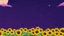 Placeholder: purple sky full of stars, sunflower field, anime